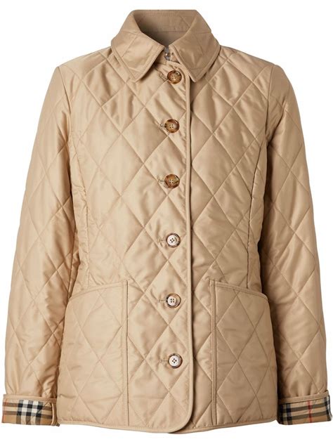 burberry puffer jacket ladies|Burberry quilted jacket ladies.